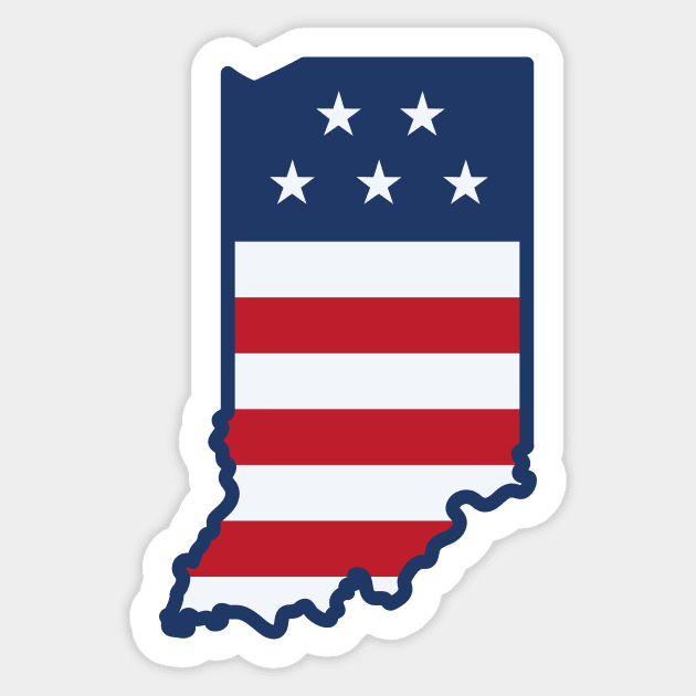 Stars and Stripes Indiana Sticker by SLAG_Creative